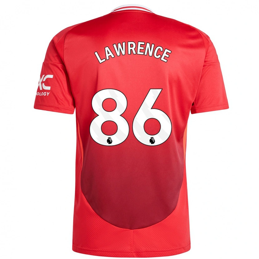 Danxen Enfant Maillot Marcus Lawrence #86 Rouge Vif Tenues Domicile 2024/25 T-Shirt