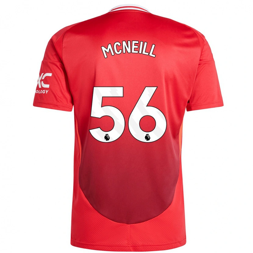 Danxen Enfant Maillot Charlie Mcneill #56 Rouge Vif Tenues Domicile 2024/25 T-Shirt