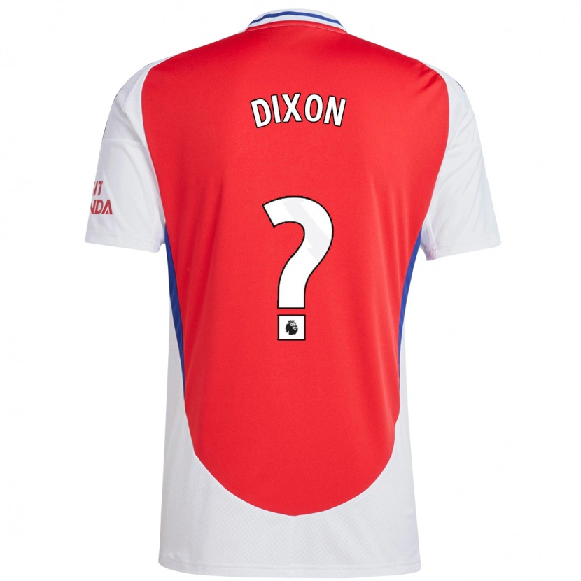 Danxen Enfant Maillot Danny Dixon #0 Rouge Blanc Tenues Domicile 2024/25 T-Shirt