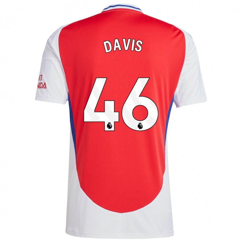 Danxen Enfant Maillot Timi Davis #46 Rouge Blanc Tenues Domicile 2024/25 T-Shirt