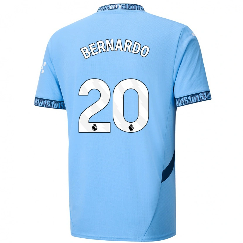 Danxen Enfant Maillot Bernardo Silva #20 Bleu Marine Tenues Domicile 2024/25 T-Shirt