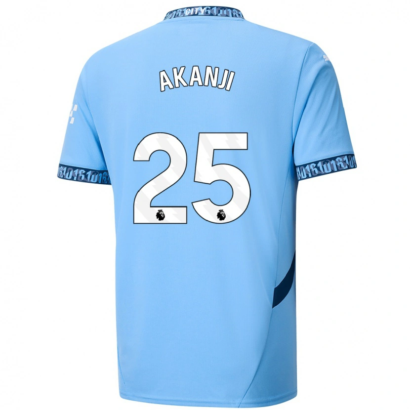 Danxen Enfant Maillot Manuel Akanji #25 Bleu Marine Tenues Domicile 2024/25 T-Shirt