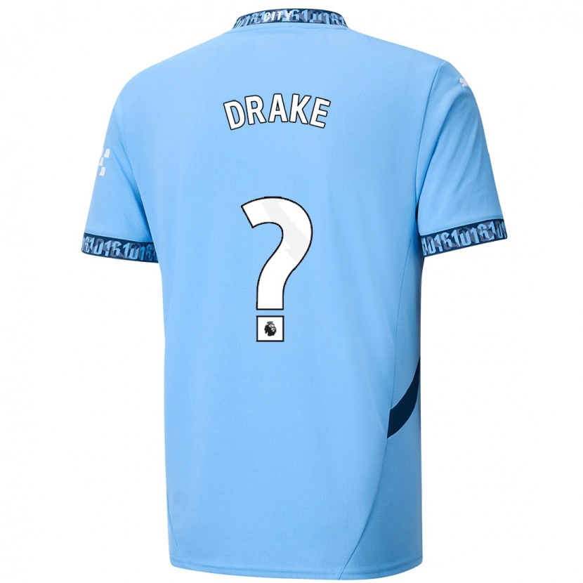 Danxen Enfant Maillot Leke Drake #0 Bleu Marine Tenues Domicile 2024/25 T-Shirt