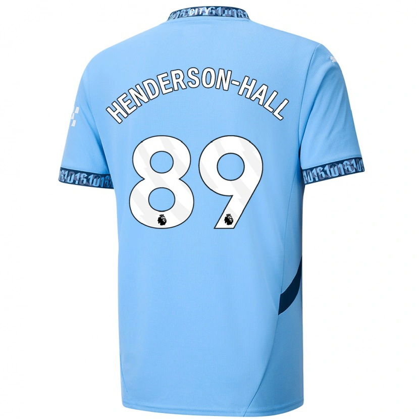 Danxen Enfant Maillot Matty Henderson-Hall #89 Bleu Marine Tenues Domicile 2024/25 T-Shirt