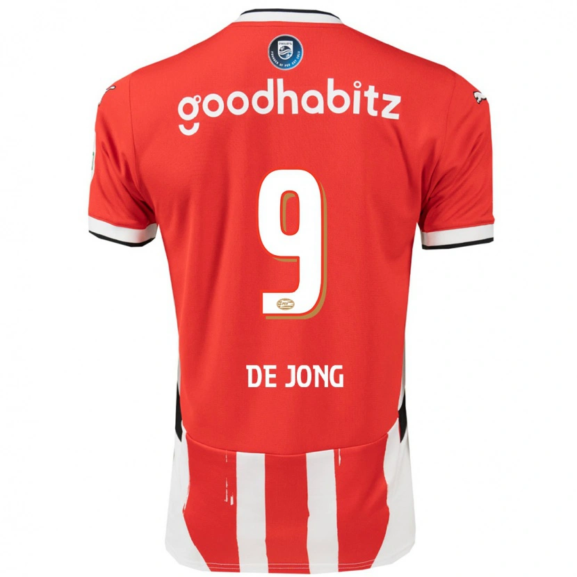 Danxen Enfant Maillot Luuk De Jong #9 Rouge Blanc Tenues Domicile 2024/25 T-Shirt