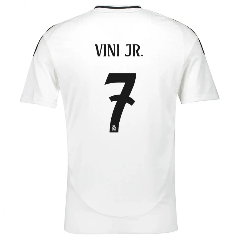 Danxen Enfant Maillot Vinicius Junior #7 Blanc Tenues Domicile 2024/25 T-Shirt