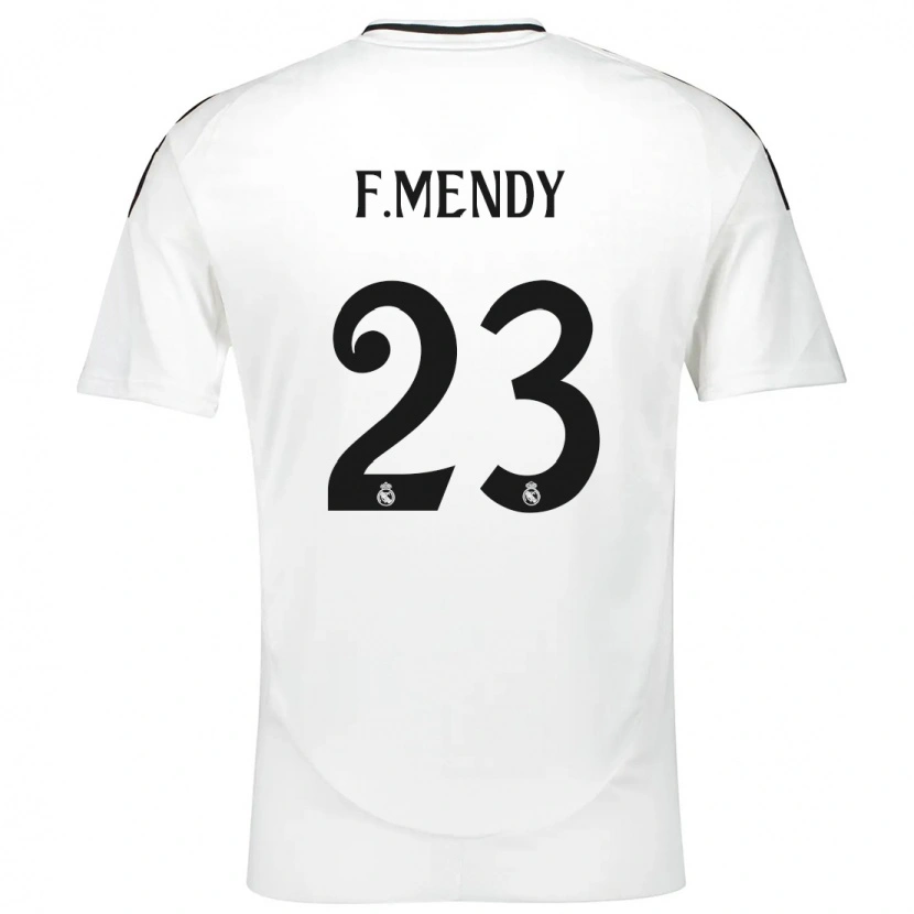 Danxen Enfant Maillot Ferland Mendy #23 Blanc Tenues Domicile 2024/25 T-Shirt