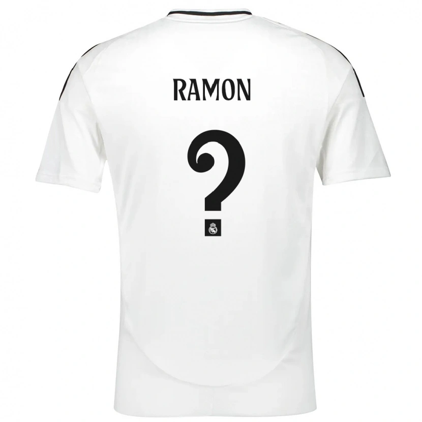 Danxen Enfant Maillot Jacobo Ramón #0 Blanc Tenues Domicile 2024/25 T-Shirt