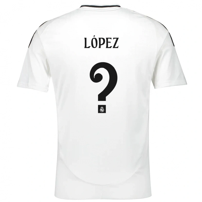 Danxen Enfant Maillot Noel López #0 Blanc Tenues Domicile 2024/25 T-Shirt