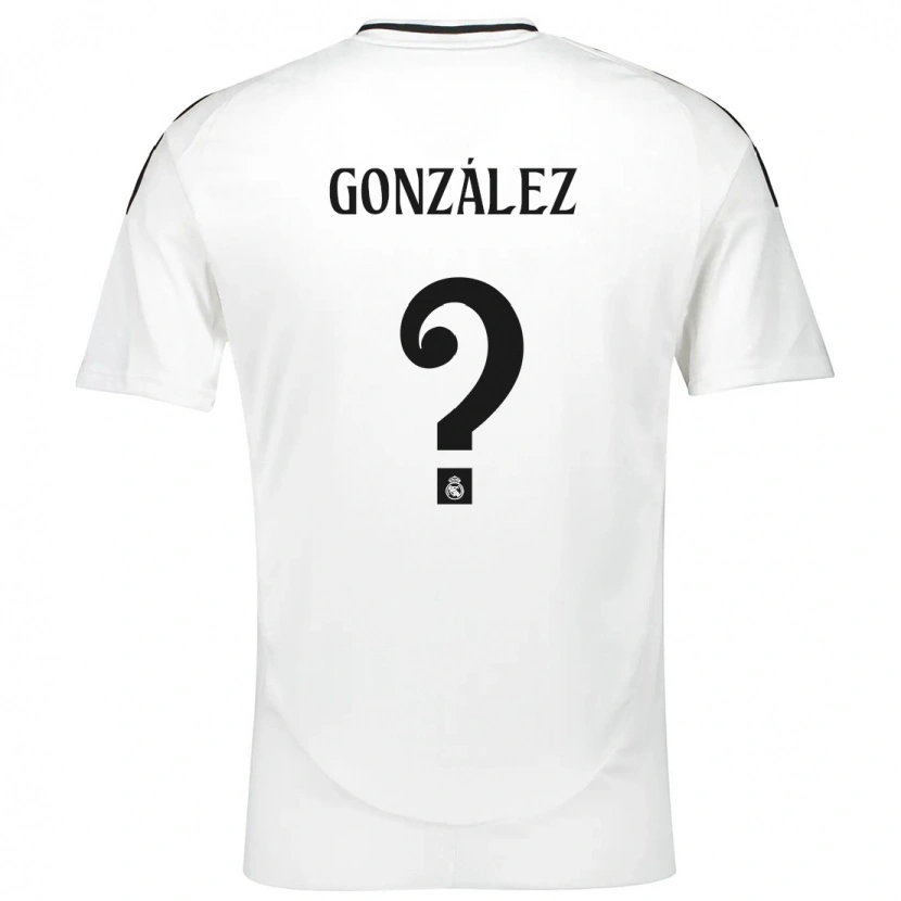 Danxen Enfant Maillot Álvaro González #0 Blanc Tenues Domicile 2024/25 T-Shirt