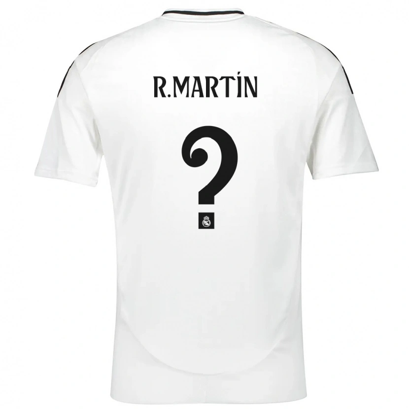 Danxen Enfant Maillot Roberto Martín #0 Blanc Tenues Domicile 2024/25 T-Shirt