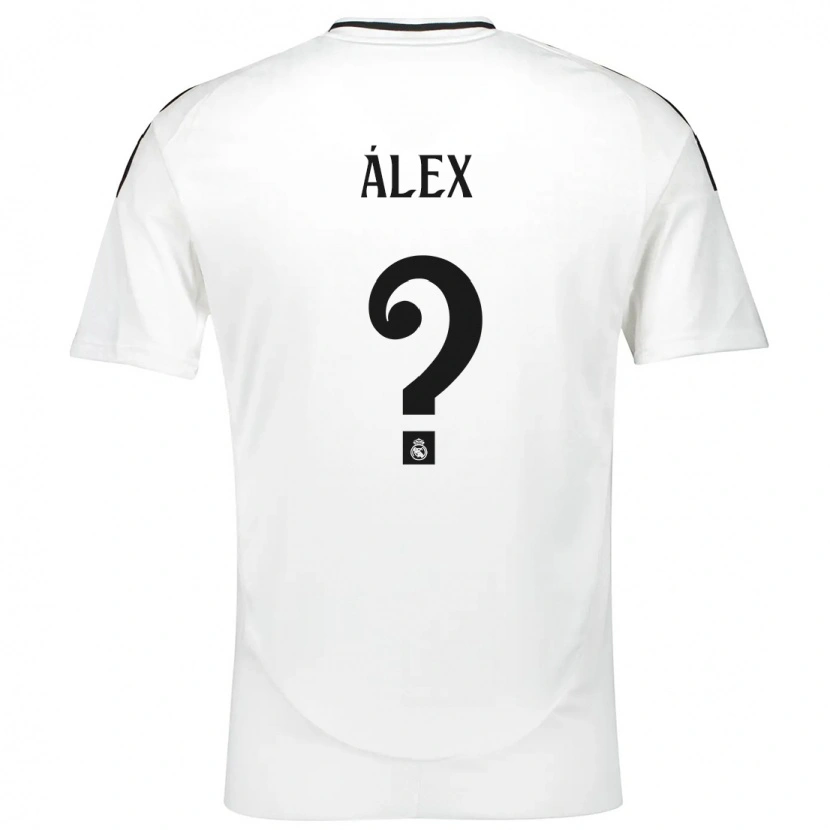 Danxen Enfant Maillot Álex Pérez #0 Blanc Tenues Domicile 2024/25 T-Shirt