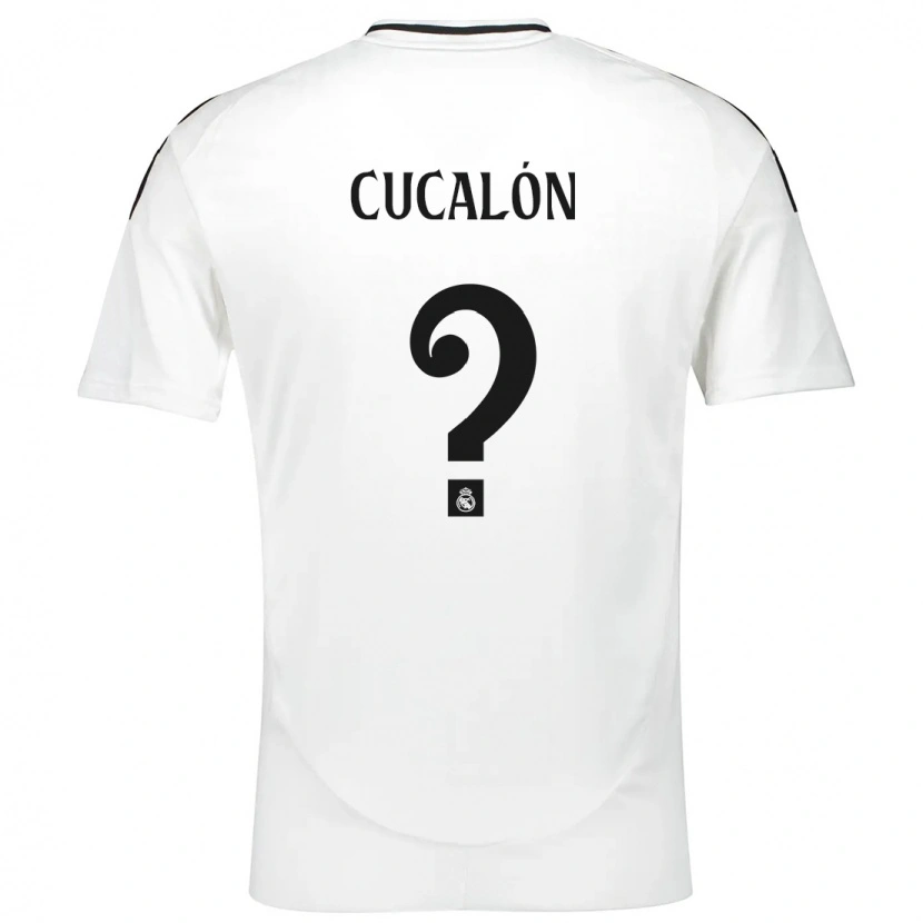 Danxen Enfant Maillot Marc Cucalón #0 Blanc Tenues Domicile 2024/25 T-Shirt