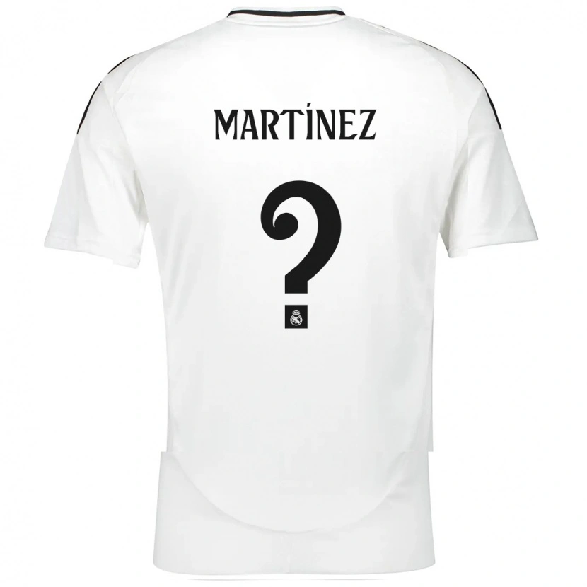 Danxen Enfant Maillot Antonio Martínez #0 Blanc Tenues Domicile 2024/25 T-Shirt