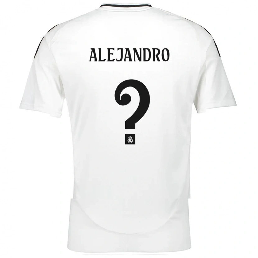 Danxen Enfant Maillot Alejandro Hernández #0 Blanc Tenues Domicile 2024/25 T-Shirt