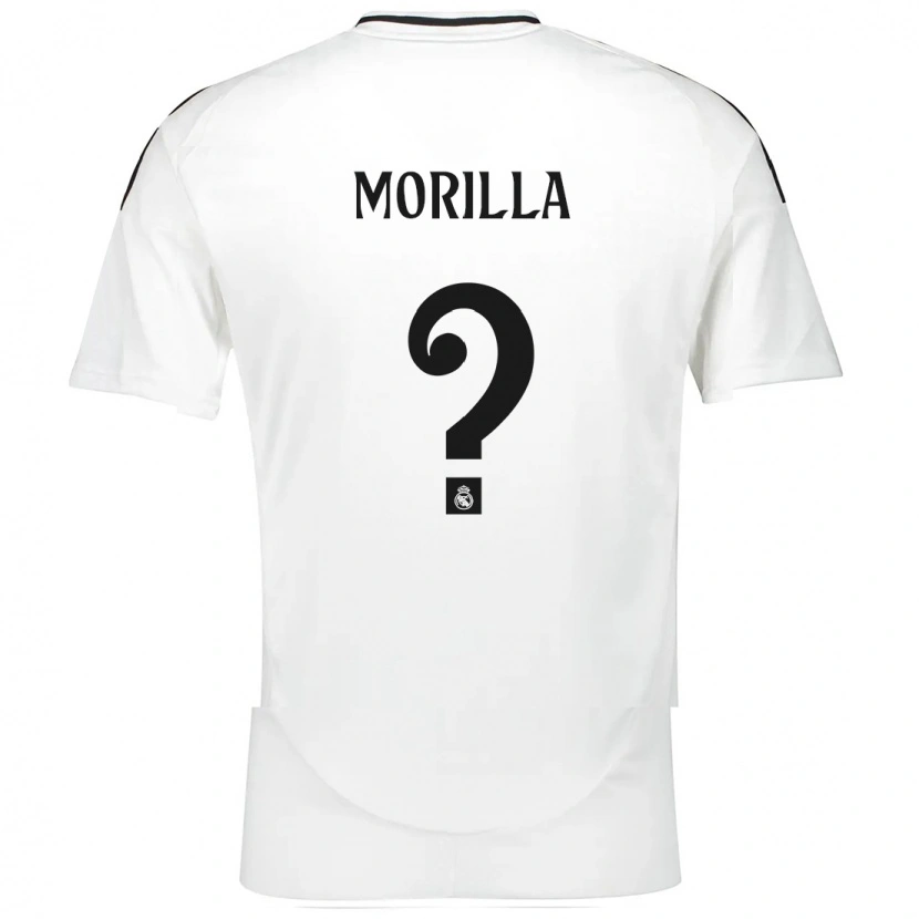 Danxen Enfant Maillot Jairo Morilla #0 Blanc Tenues Domicile 2024/25 T-Shirt