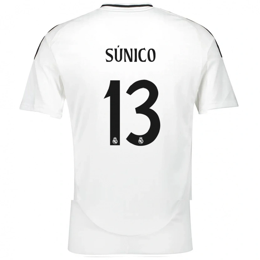 Danxen Enfant Maillot Guille Súnico #13 Blanc Tenues Domicile 2024/25 T-Shirt