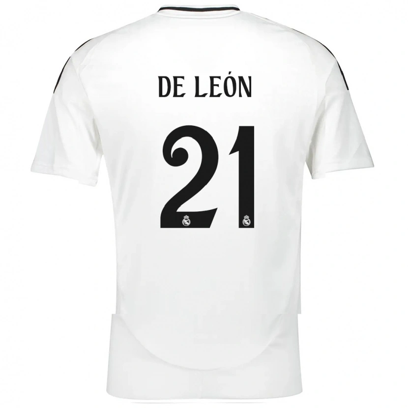 Danxen Enfant Maillot Jeremy De León #21 Blanc Tenues Domicile 2024/25 T-Shirt