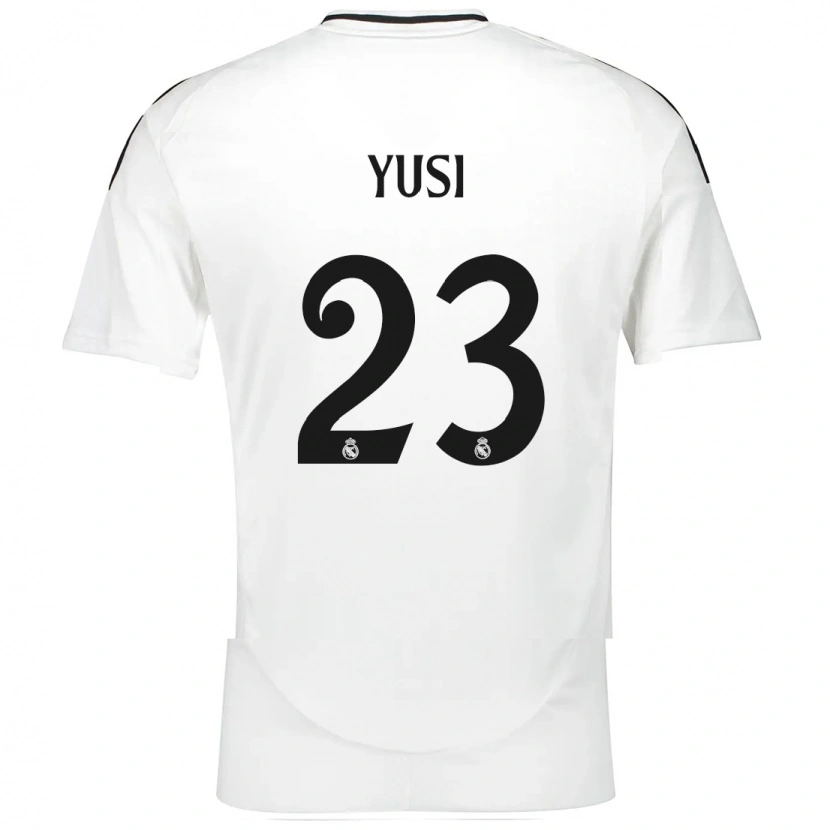 Danxen Enfant Maillot Youssef Enríquez #23 Blanc Tenues Domicile 2024/25 T-Shirt