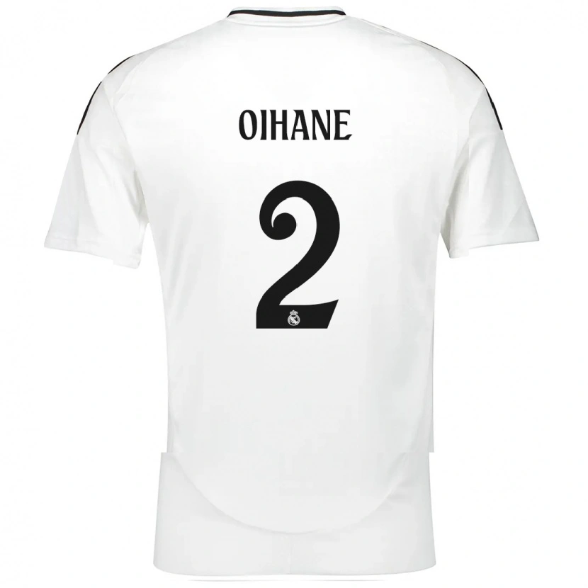 Danxen Enfant Maillot Oihane Hernández #2 Blanc Tenues Domicile 2024/25 T-Shirt