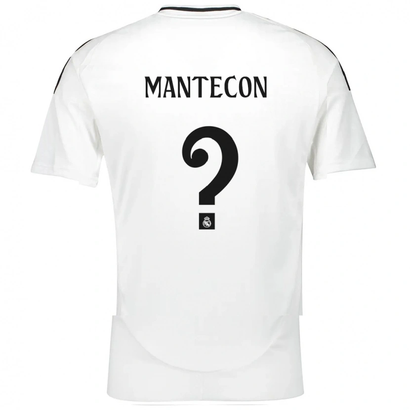 Danxen Enfant Maillot Hugo Mantecón #0 Blanc Tenues Domicile 2024/25 T-Shirt