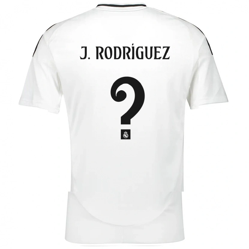 Danxen Enfant Maillot Juan Rodríguez #0 Blanc Tenues Domicile 2024/25 T-Shirt