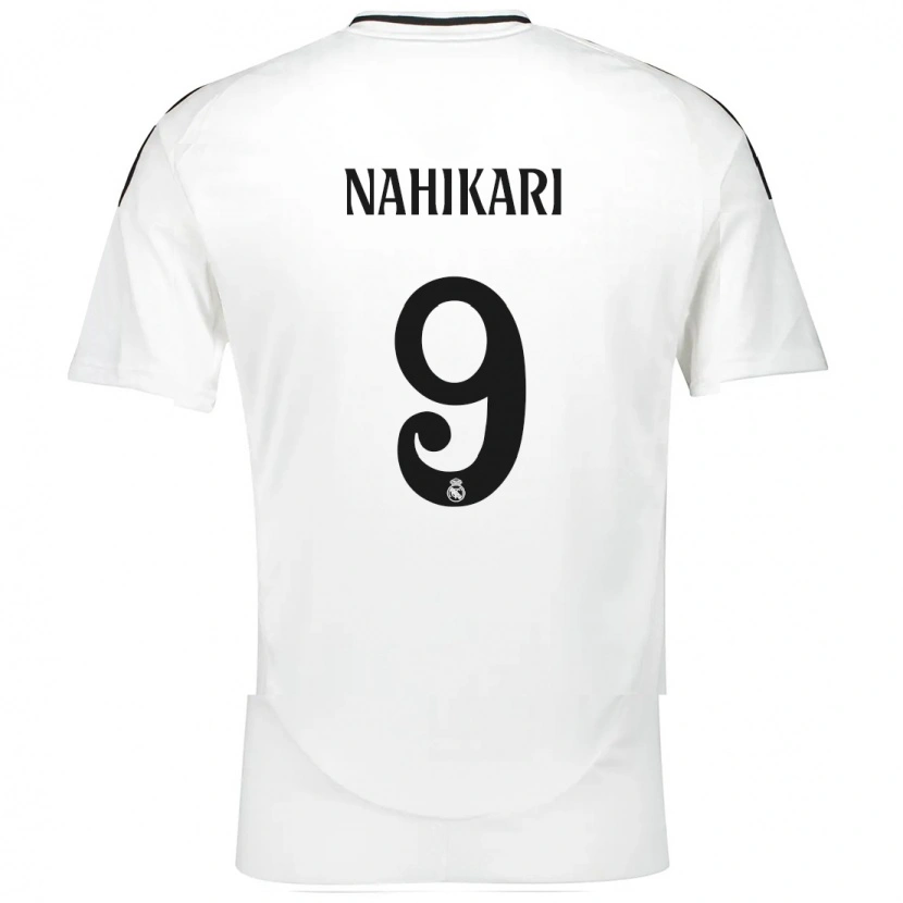 Danxen Enfant Maillot Nahikari Garcia #9 Blanc Tenues Domicile 2024/25 T-Shirt