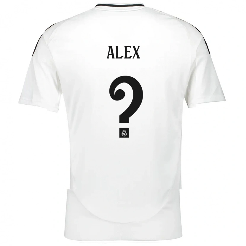 Danxen Enfant Maillot Alex Sanchez #0 Blanc Tenues Domicile 2024/25 T-Shirt