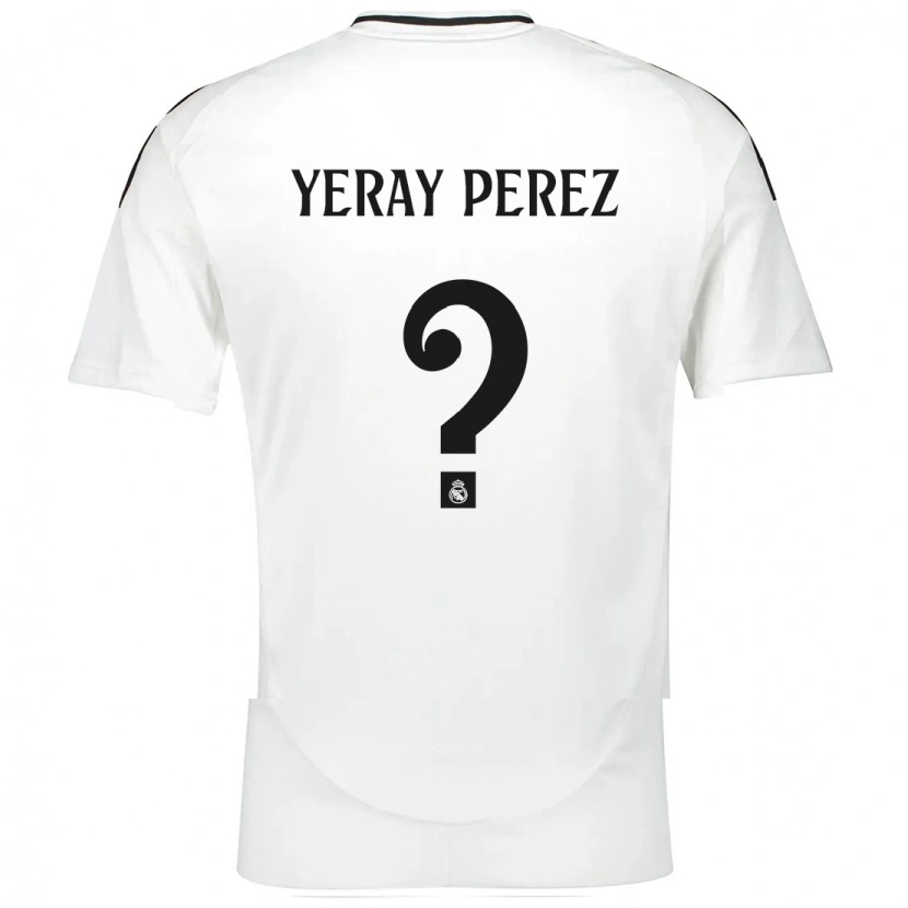 Danxen Enfant Maillot Yeray Perez #0 Blanc Tenues Domicile 2024/25 T-Shirt