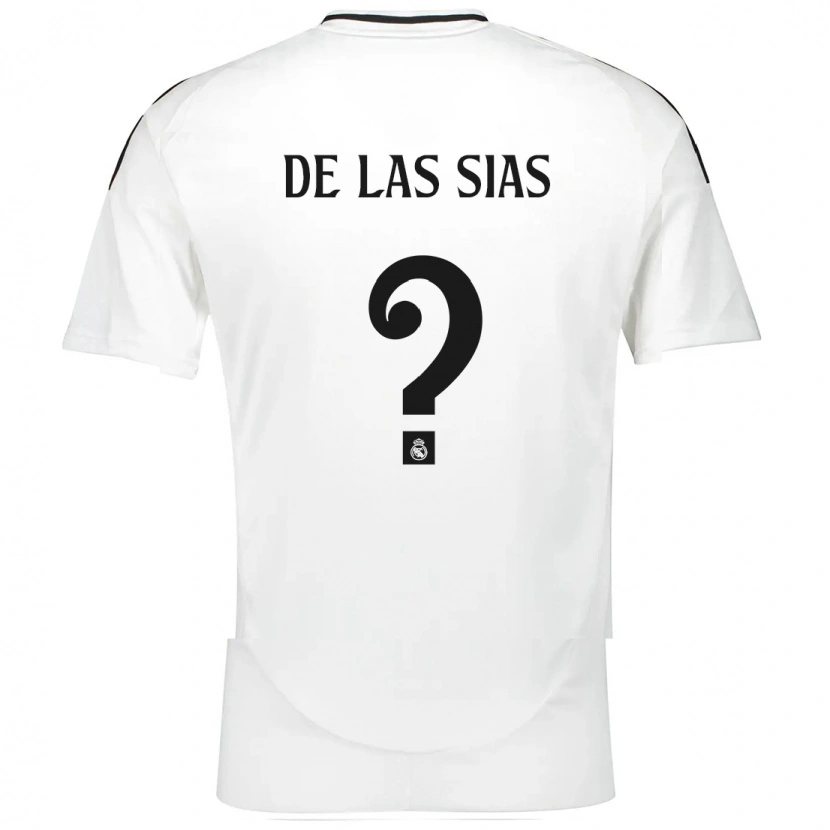 Danxen Enfant Maillot Marcos De Las Sias #0 Blanc Tenues Domicile 2024/25 T-Shirt