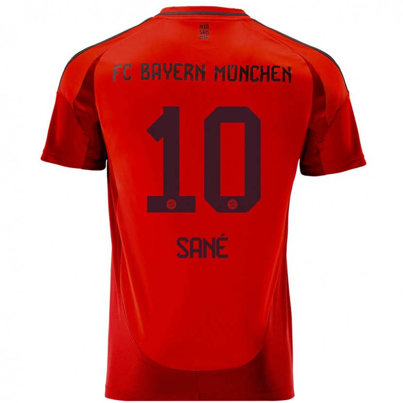 Danxen Enfant Maillot Leroy Sané #10 Rouge Tenues Domicile 2024/25 T-Shirt