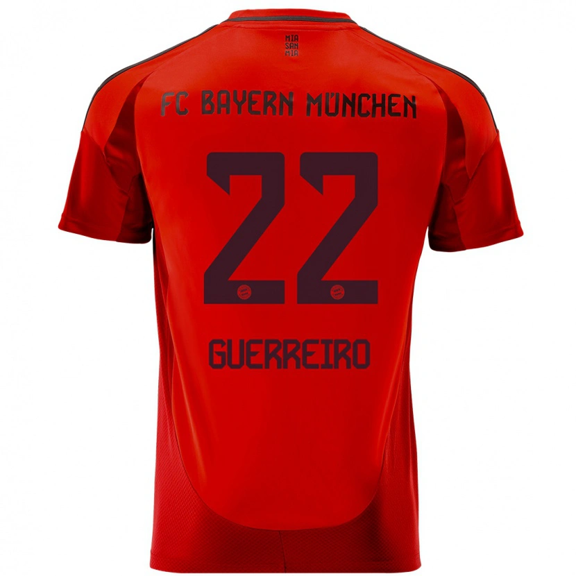 Danxen Enfant Maillot Raphaël Guerreiro #22 Rouge Tenues Domicile 2024/25 T-Shirt