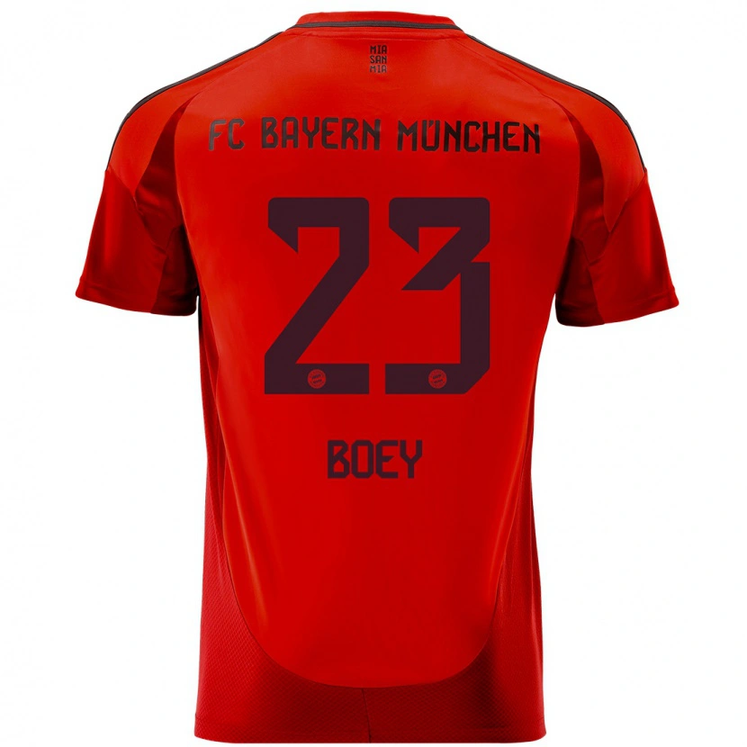 Danxen Enfant Maillot Sacha Boey #23 Rouge Tenues Domicile 2024/25 T-Shirt