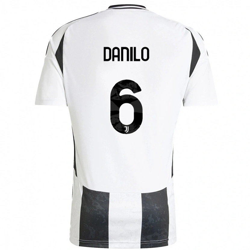 Danxen Enfant Maillot Danilo #6 Blanc Noir Tenues Domicile 2024/25 T-Shirt