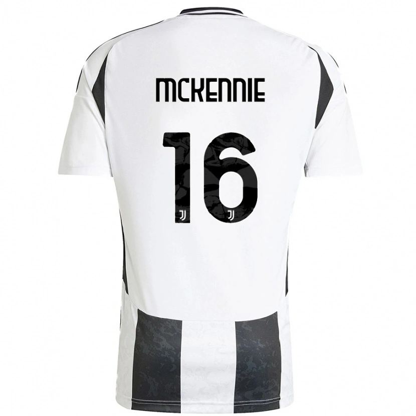 Danxen Enfant Maillot Weston Mckennie #16 Blanc Noir Tenues Domicile 2024/25 T-Shirt