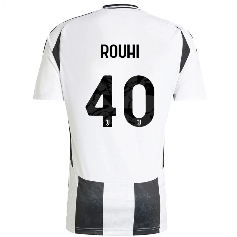 Danxen Enfant Maillot Jonas Rouhi #40 Blanc Noir Tenues Domicile 2024/25 T-Shirt