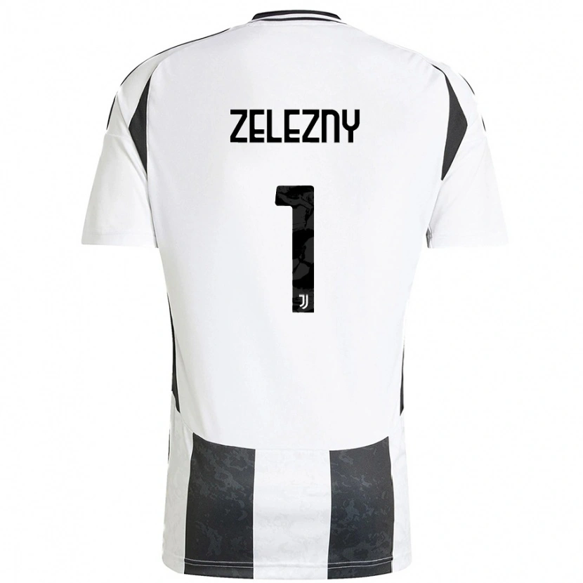 Danxen Enfant Maillot Radoslaw Zelezny #1 Blanc Noir Tenues Domicile 2024/25 T-Shirt