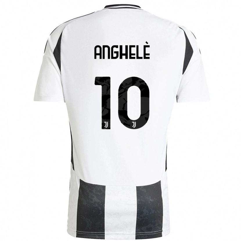 Danxen Enfant Maillot Lorenzo Anghelè #10 Blanc Noir Tenues Domicile 2024/25 T-Shirt