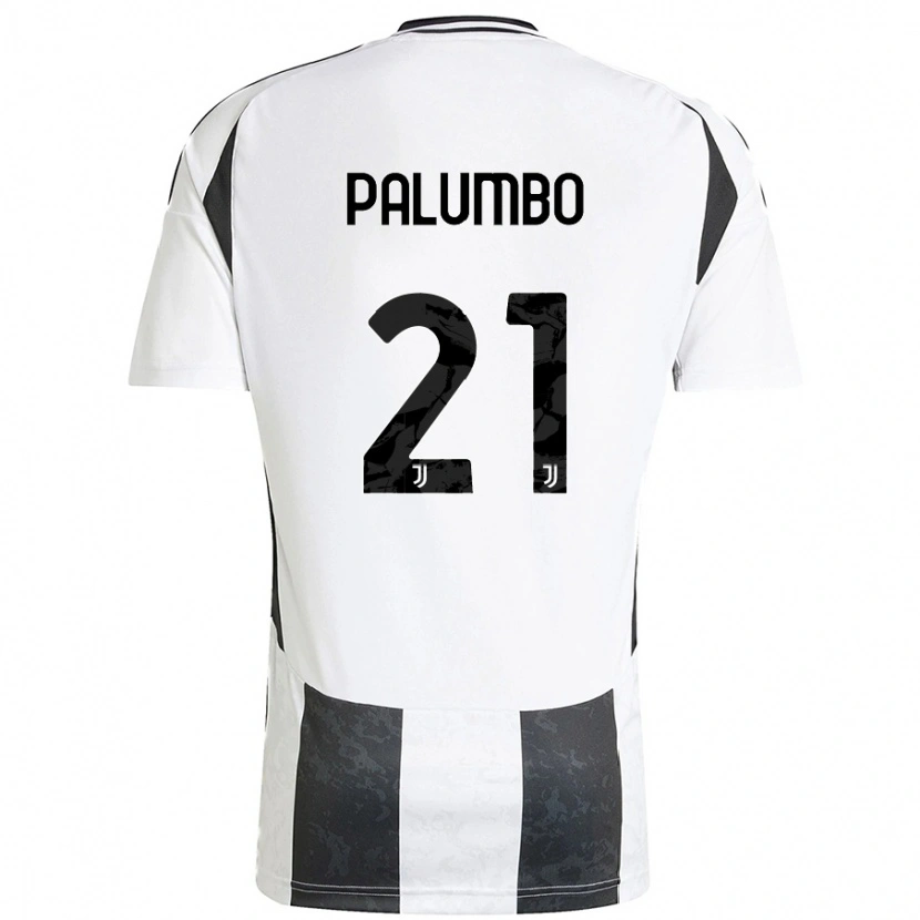 Danxen Enfant Maillot Martin Palumbo #21 Blanc Noir Tenues Domicile 2024/25 T-Shirt