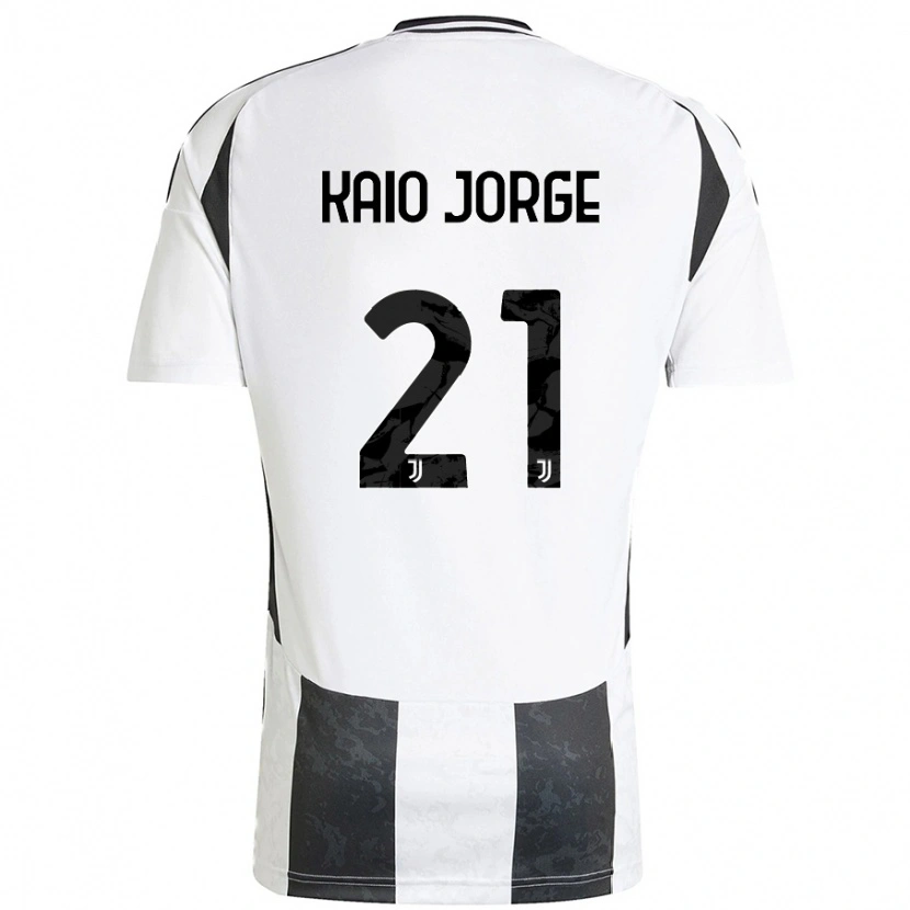 Danxen Enfant Maillot Kaio Jorge #21 Blanc Noir Tenues Domicile 2024/25 T-Shirt