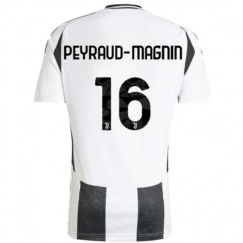 Danxen Enfant Maillot Pauline Peyraud-Magnin #16 Blanc Noir Tenues Domicile 2024/25 T-Shirt