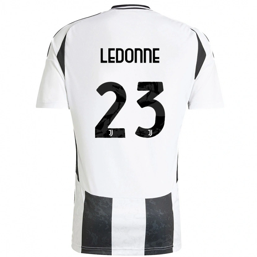 Danxen Enfant Maillot Nicolo Ledonne #23 Blanc Noir Tenues Domicile 2024/25 T-Shirt