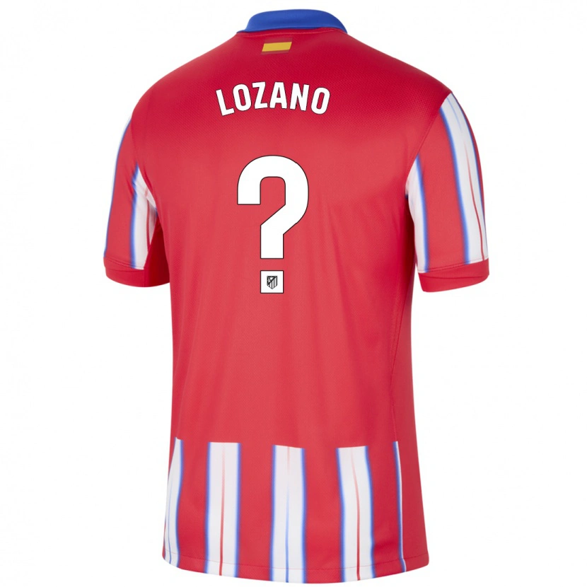 Danxen Enfant Maillot Hugo Lozano #0 Rouge Blanc Bleu Tenues Domicile 2024/25 T-Shirt