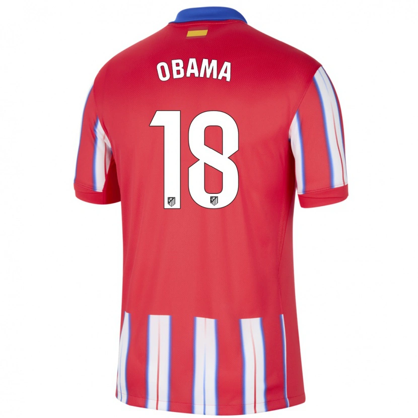 Danxen Enfant Maillot Salomon Obama #18 Rouge Blanc Bleu Tenues Domicile 2024/25 T-Shirt