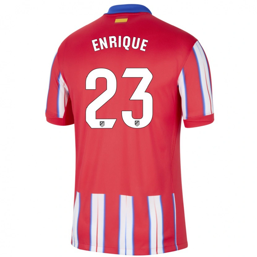 Danxen Enfant Maillot Gustavo Enrique #23 Rouge Blanc Bleu Tenues Domicile 2024/25 T-Shirt