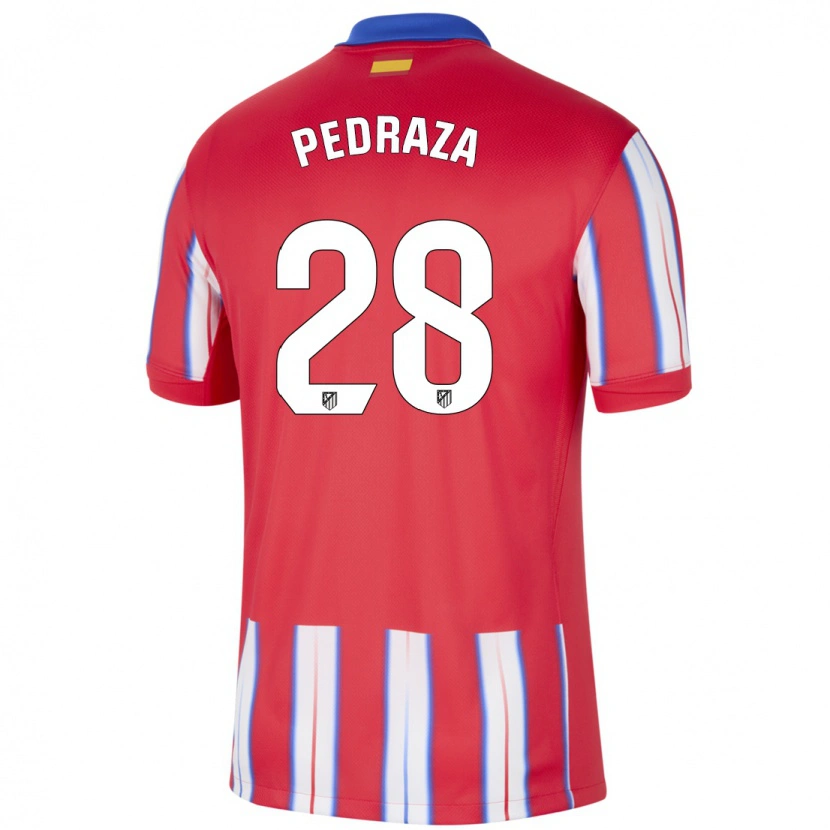 Danxen Enfant Maillot Alfredo Pedraza #28 Rouge Blanc Bleu Tenues Domicile 2024/25 T-Shirt