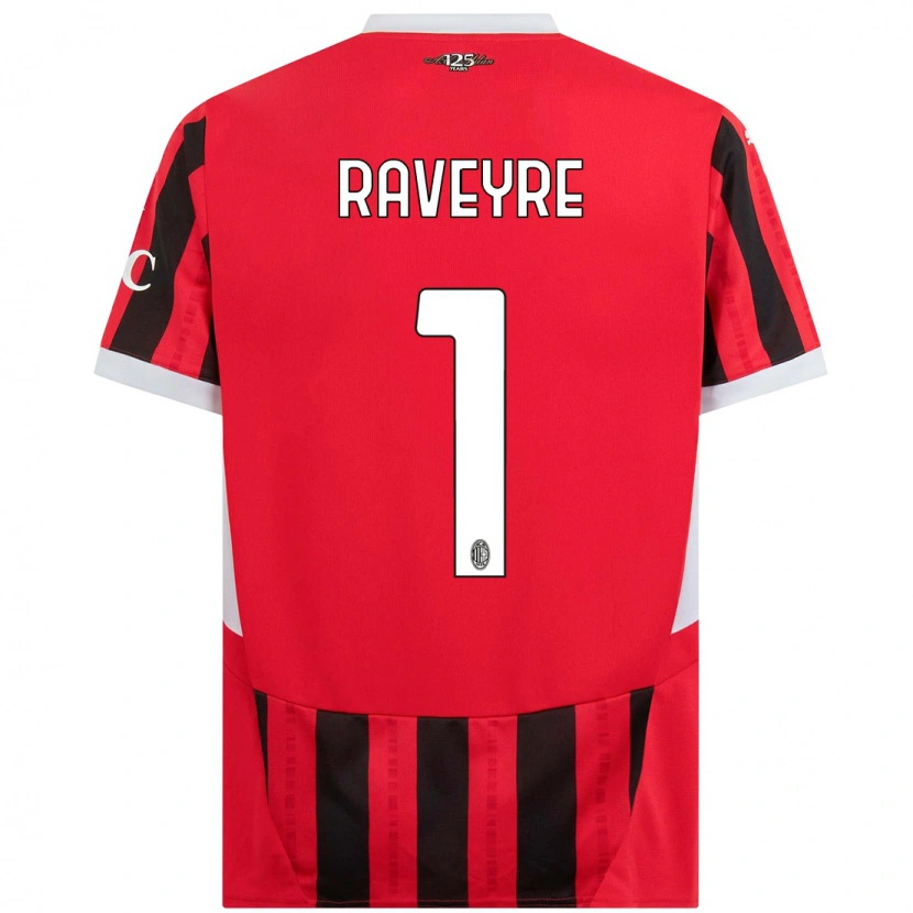 Danxen Enfant Maillot Noah Raveyre #1 Rouge Noir Tenues Domicile 2024/25 T-Shirt