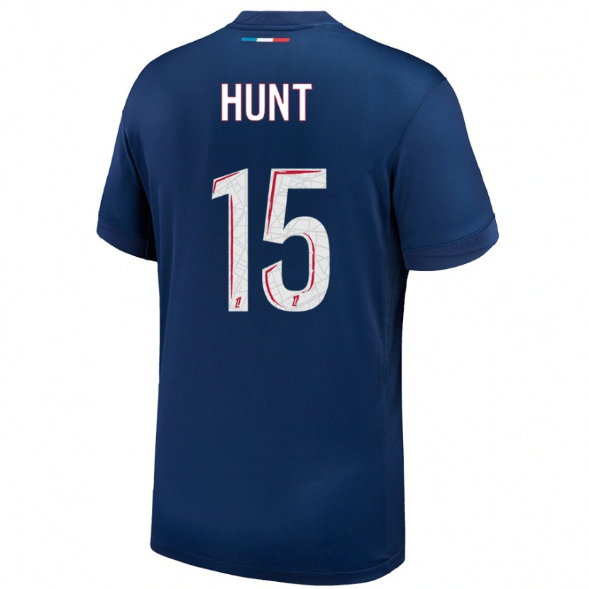 Danxen Enfant Maillot Clare Hunt #15 Bleu Marine Blanc Tenues Domicile 2024/25 T-Shirt