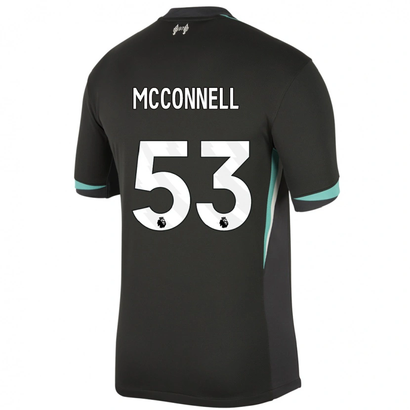 Danxen Enfant Maillot James Mcconnell #53 Noir Anthracite Blanc Tenues Extérieur 2024/25 T-Shirt