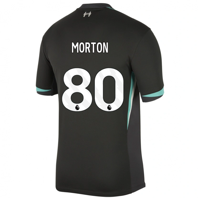 Danxen Enfant Maillot Tyler Morton #80 Noir Anthracite Blanc Tenues Extérieur 2024/25 T-Shirt